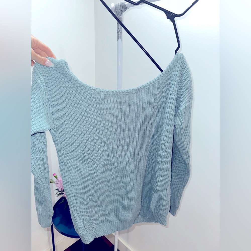 Off shoulder sweater